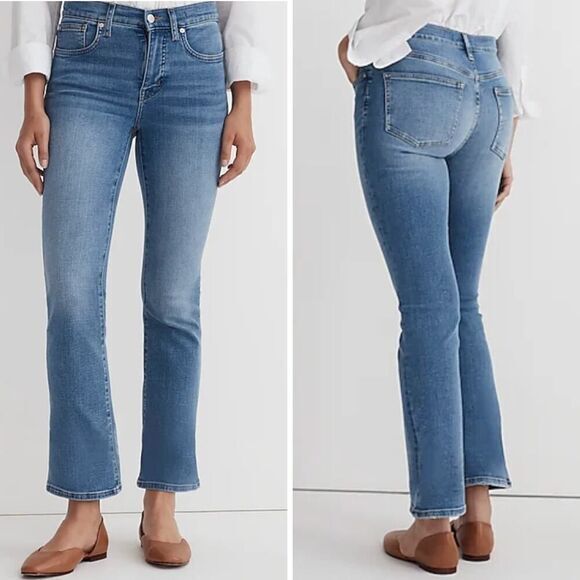 New! Madewell ‎ Kick Out Crop Jeans mather wash, size 30 - Picture 1 of 15